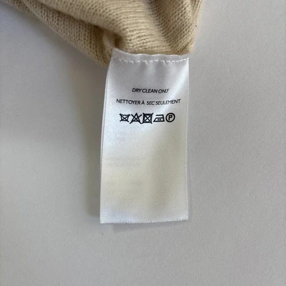 Anthropologie The Alani Cashmere Pilcro Mock-neck Sweater Beige Floral Large - Picture 9 of 16